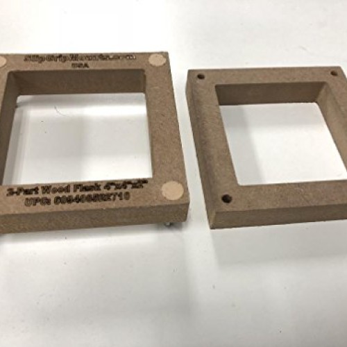 2-Part Foundry Wood Flask Mold for Sand Casting Jewelry Or Craft M...