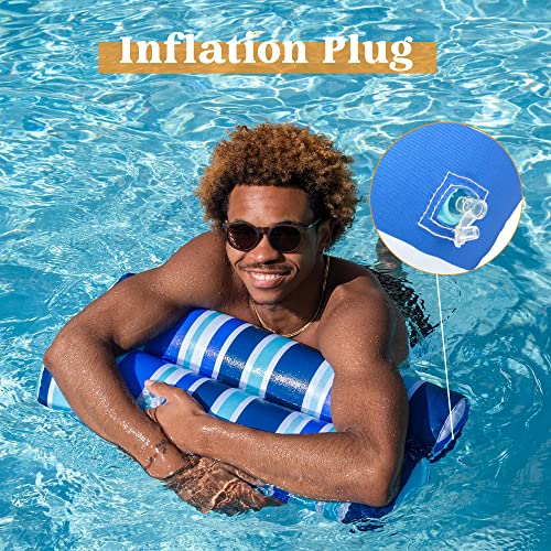 Sloosh 3 Pack Inflatable Pool Float Hammock, Water Hammock Lounges...