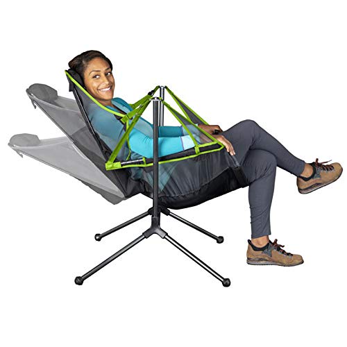 SMALL Portable Camping Chair, Heavy Duty Lumbar Back Supports 300 ...