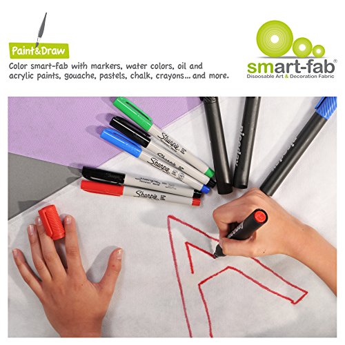 Smart-Fab Disposable Fabric, 12 x 18 Sheets, Assorted, 270/Pack, P...