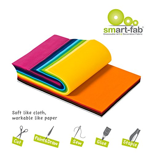 Smart-Fab Disposable Fabric, 12 x 18 Sheets, Assorted, 270/Pack, P...