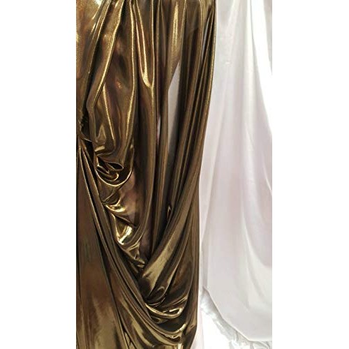 Gold Metalic Chiffon Silk Black Background Soft Flowy Prom Fabric ...