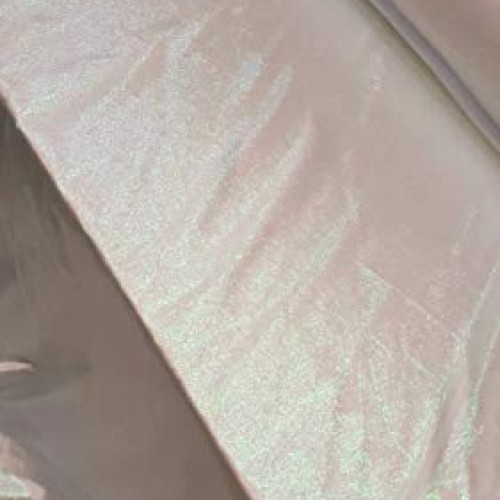 White Iridescent Sheer Crinkle Organza Fabric Sold by The Yard Par...