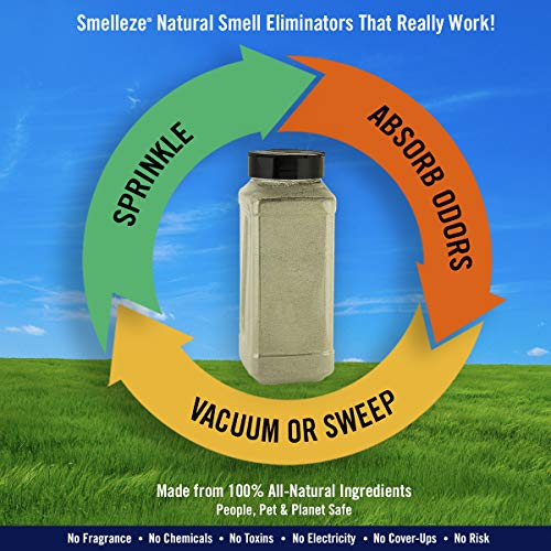 SMELLEZE Natural New Carpet Odor Eliminator Deodorizer: 2 lb. Powd...