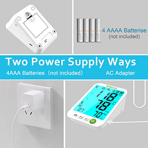 Blood Pressure Monitor Upper Arm, Smilecare Automatic Arm Blood Pr...