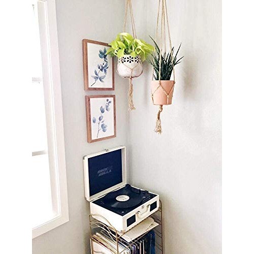 3 Pcs Plant Hanger with 3 Hooks, 3 Sizes Hanging Plant Baskets wit...