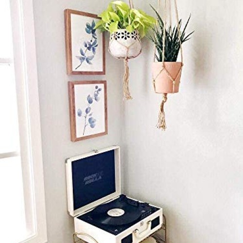 3 Pcs Plant Hanger with 3 Hooks, 3 Sizes Hanging Plant Baskets wit...
