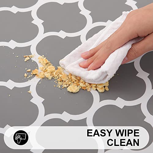 smiry Rectangle Tablecloth, Waterproof Elastic Fitted Table Covers...