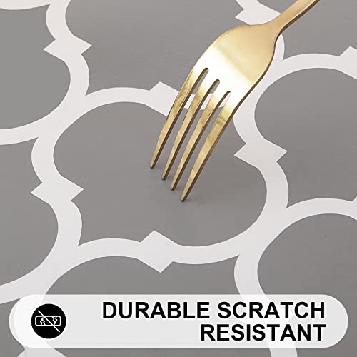 smiry Rectangle Tablecloth, Waterproof Elastic Fitted Table Covers...