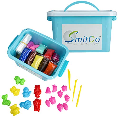 SMITCO Air Dry Clay for Kids - 36 Colors Modeling Clay in 0.70 Oun...
