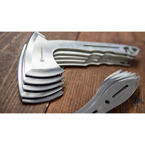 Smith & Wesson 8in Throwing Knives and 10in Axes Combo with Full T...
