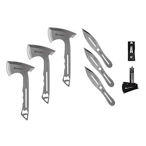 Smith & Wesson 8in Throwing Knives and 10in Axes Combo with Full T...
