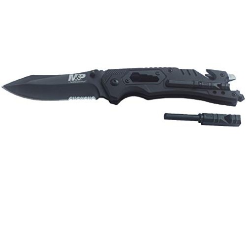 SMITH & WESSON M&P 8.5in High Carbon S.S. Spring Assisted Folding ...