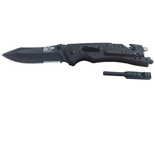 SMITH & WESSON M&P 8.5in High Carbon S.S. Spring Assisted Folding ...