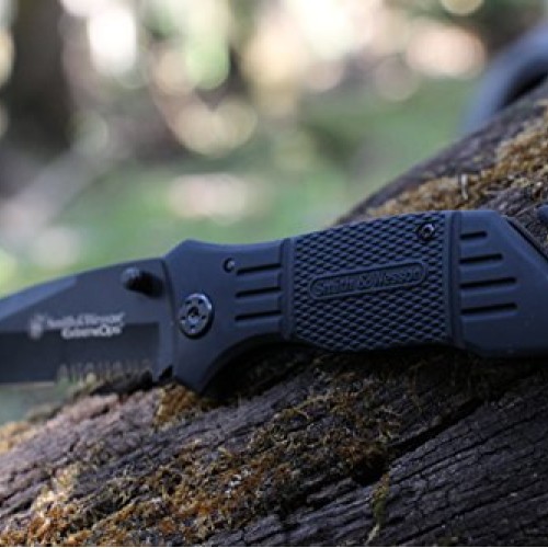 Smith & Wesson SWFR2S 8in High Carbon S.S. Folding Knife with 3.3i...