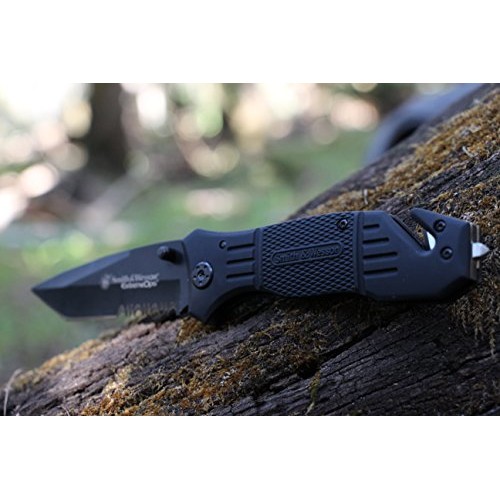 Smith & Wesson SWFR2S 8in High Carbon S.S. Folding Knife with 3.3i...