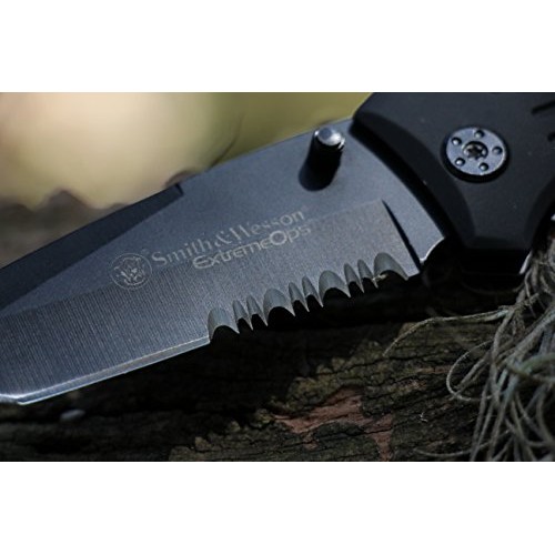Smith & Wesson SWFR2S 8in High Carbon S.S. Folding Knife with 3.3i...