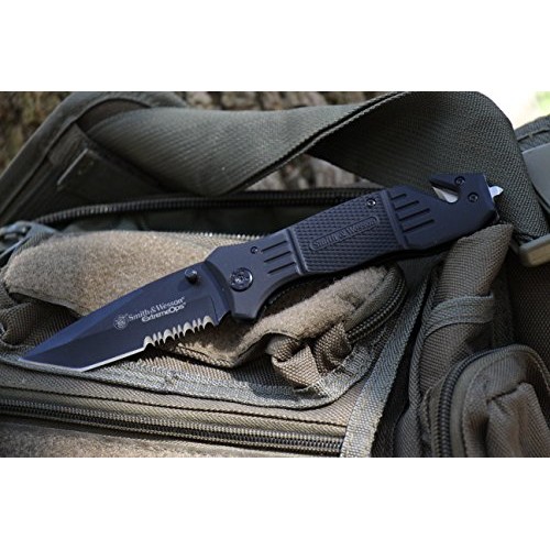 Smith & Wesson SWFR2S 8in High Carbon S.S. Folding Knife with 3.3i...