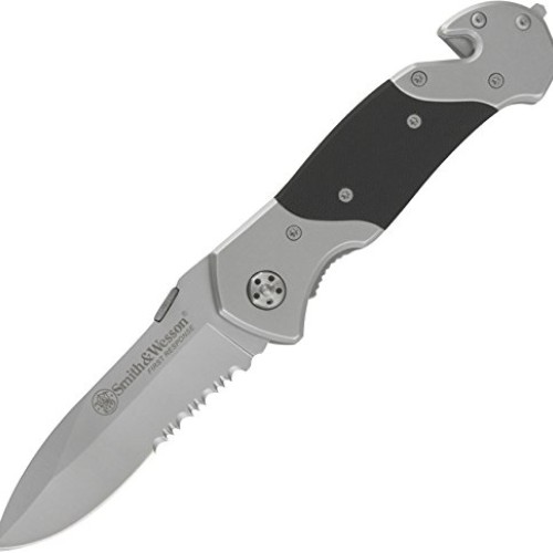 SMITH & WESSON SWFRS 8in High Carbon S.S. Folding Knife with 3.3in...