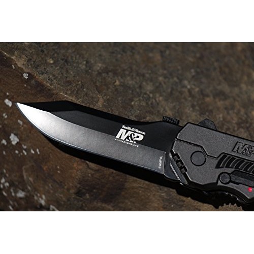 Smith & Wesson SWMP4L 8.6in High Carbon S.S. Assisted Folding Knif...