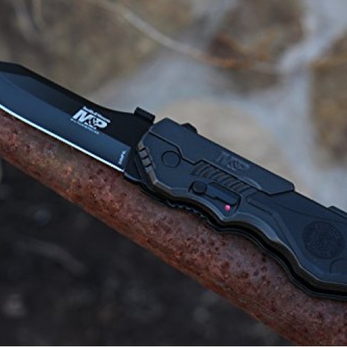 Smith & Wesson SWMP4L 8.6in High Carbon S.S. Assisted Folding Knif...