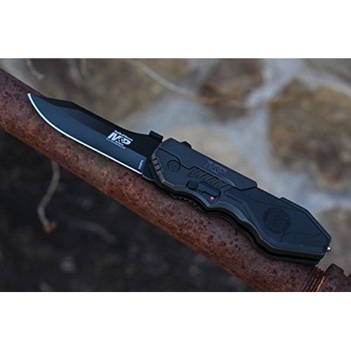 Smith & Wesson SWMP4L 8.6in High Carbon S.S. Assisted Folding Knif...