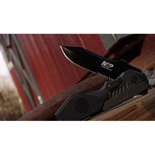 Smith & Wesson SWMP4LS 8.6in S.S. Assisted Folding Knife with 3.6i...