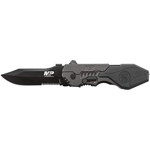 Smith & Wesson SWMP4LS 8.6in S.S. Assisted Folding Knife with 3.6i...