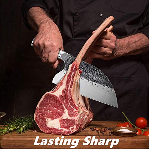 Handmade Forged Kitchen Chef Knife knvies Without Sheath Full Tang...