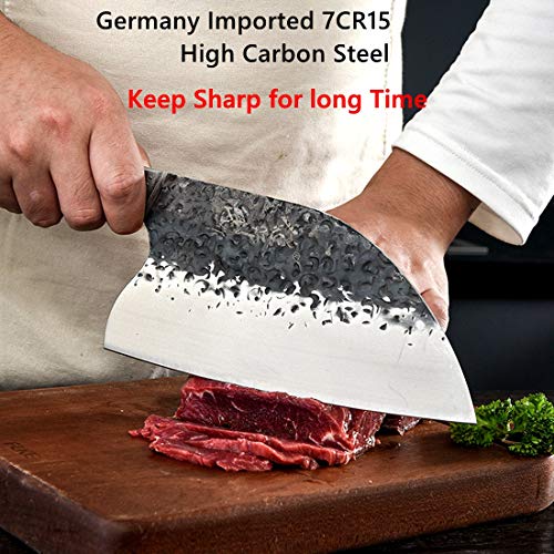 Handmade Forged Kitchen Chef Knife knvies Without Sheath Full Tang...