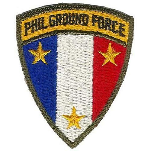 Fully Embroidered Philippine Ground Force Unit Patch WWII Reprodu...