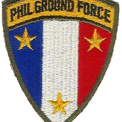 Fully Embroidered Philippine Ground Force Unit Patch WWII Reprodu...