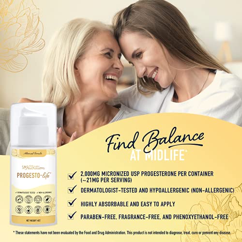 Progesterone Cream for Women | 2000mg | Dermatologist-Tested, From...