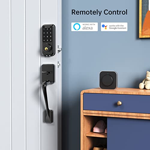 Smart Door Lock, SMONET WiFi Smart Locks Keyless Entry Door Lock D...