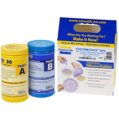 Smooth-On Silicone Mold Making, Liquid Rubber OOMOO 30, Easy to Us...