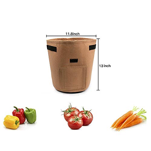 SNAFUL 3Pack Potato Planting Bag,Vecro Window Vegetable Grow Bag f...