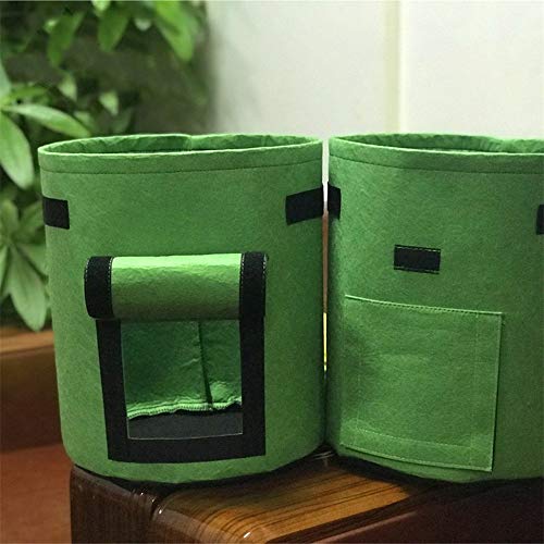 SNAFUL 3Pack Potato Planting Bag,Vecro Window Vegetable Grow Bag f...