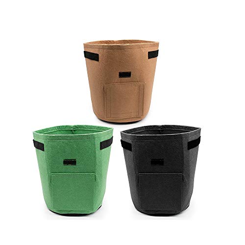 SNAFUL 3Pack Potato Planting Bag,Vecro Window Vegetable Grow Bag f...