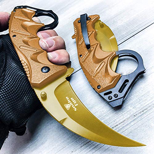 Snake Eye Tactical Everyday Carry Karambit Style Ultra Smooth One ...
