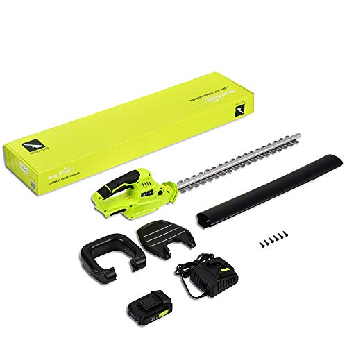 Cordless Hedge Trimmer, 1400RPM Powerful Electric Hedge Trimmer Co...