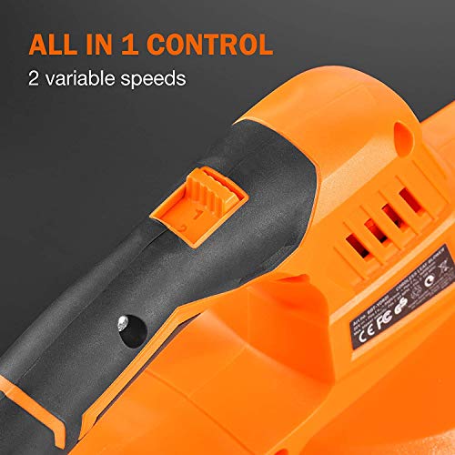 Leaf Blower - 20V Cordless Leaf Blower with Battery & Charger, Ele...