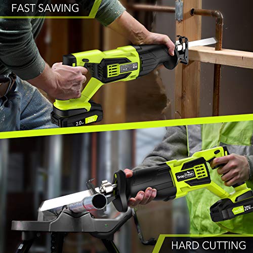Reciprocating Saw - SnapFresh Cordless Reciprocating Saw Battery-p...