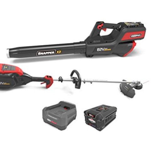 Snapper XD 82V MAX Cordless Electric Clean Up Bundle with String T...