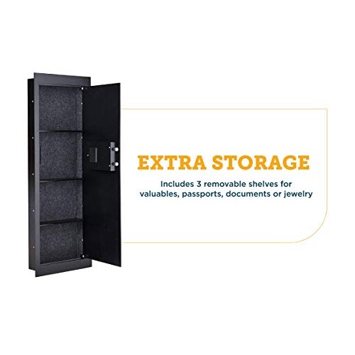 SnapSafe in Wall, Long Shot Safe - Hidden Home Security Cab...