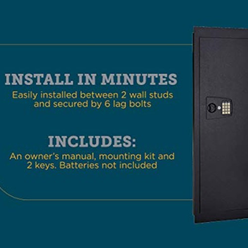 SnapSafe in Wall, Long Shot Safe - Hidden Home Security Cab...