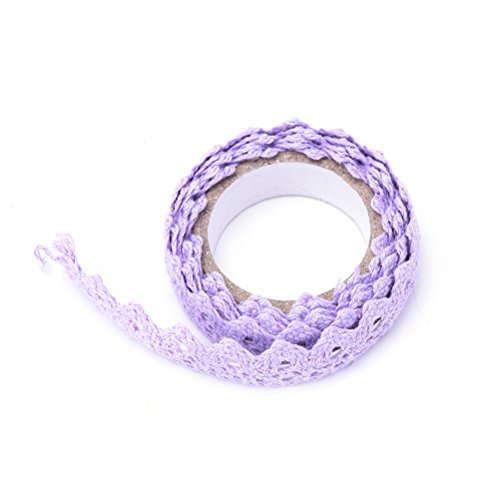 SNNplapla Adhesive Cotton Lace Roll Ribbon Decorative Washi Tapes ...
