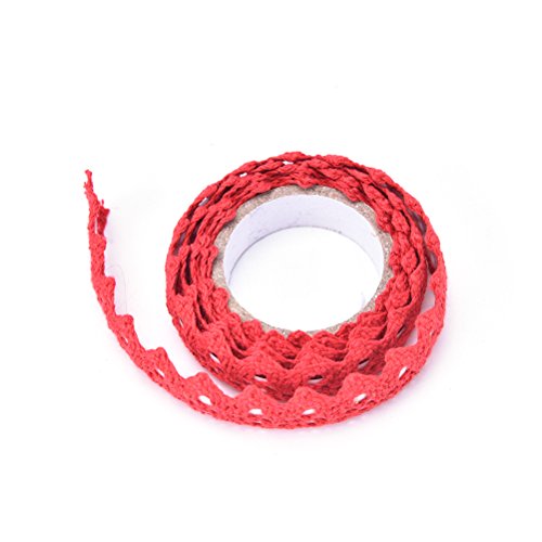 SNNplapla Adhesive Cotton Lace Roll Ribbon Decorative Washi Tapes ...