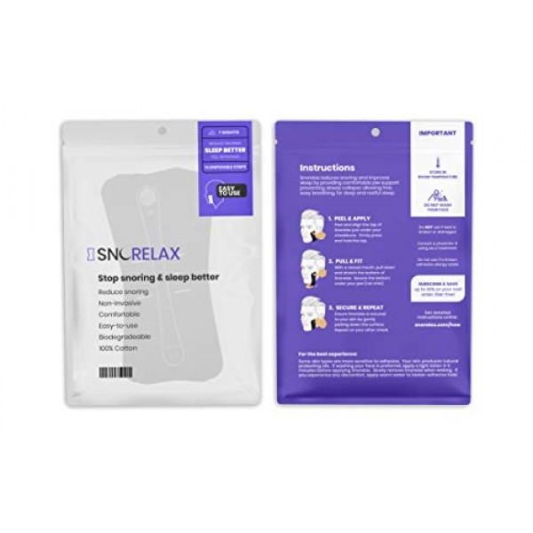 Snorelax Sleep & Snoring Solution - Comfortable & Easy to Wear - P...