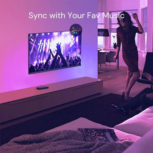 SNPDE LED Strip Lights for TV, USB TV Backlight Kit with Remote, A...