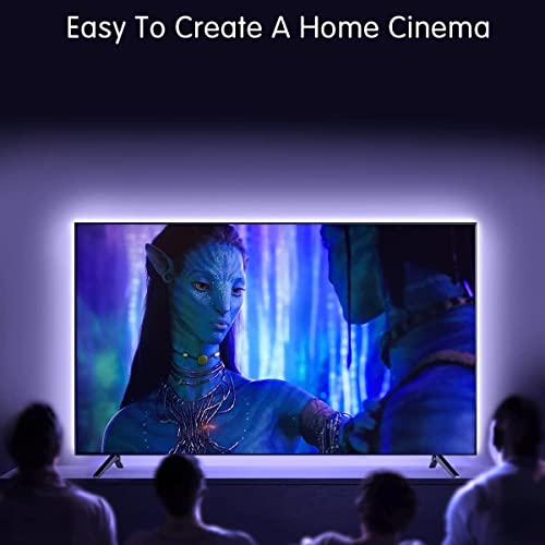 SNPDE LED Strip Lights for TV, USB TV Backlight Kit with Remote, A...
